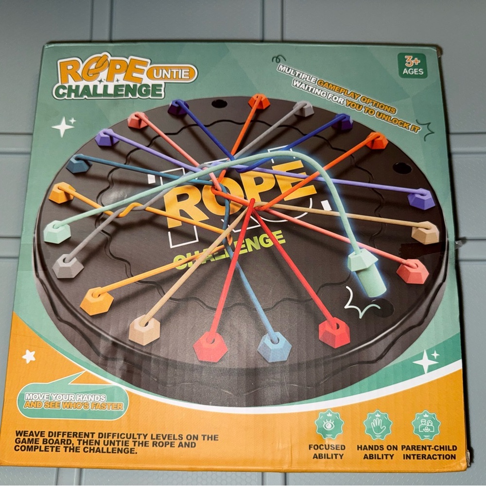 NIB Rope Untie Challenge Game